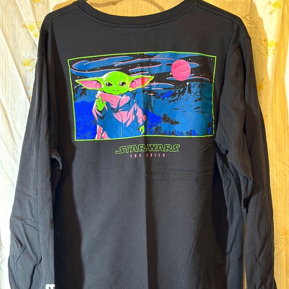 Neff Other - Neff Star Wars Mens XXL Black Long Sleeve The Child Tee Grogu